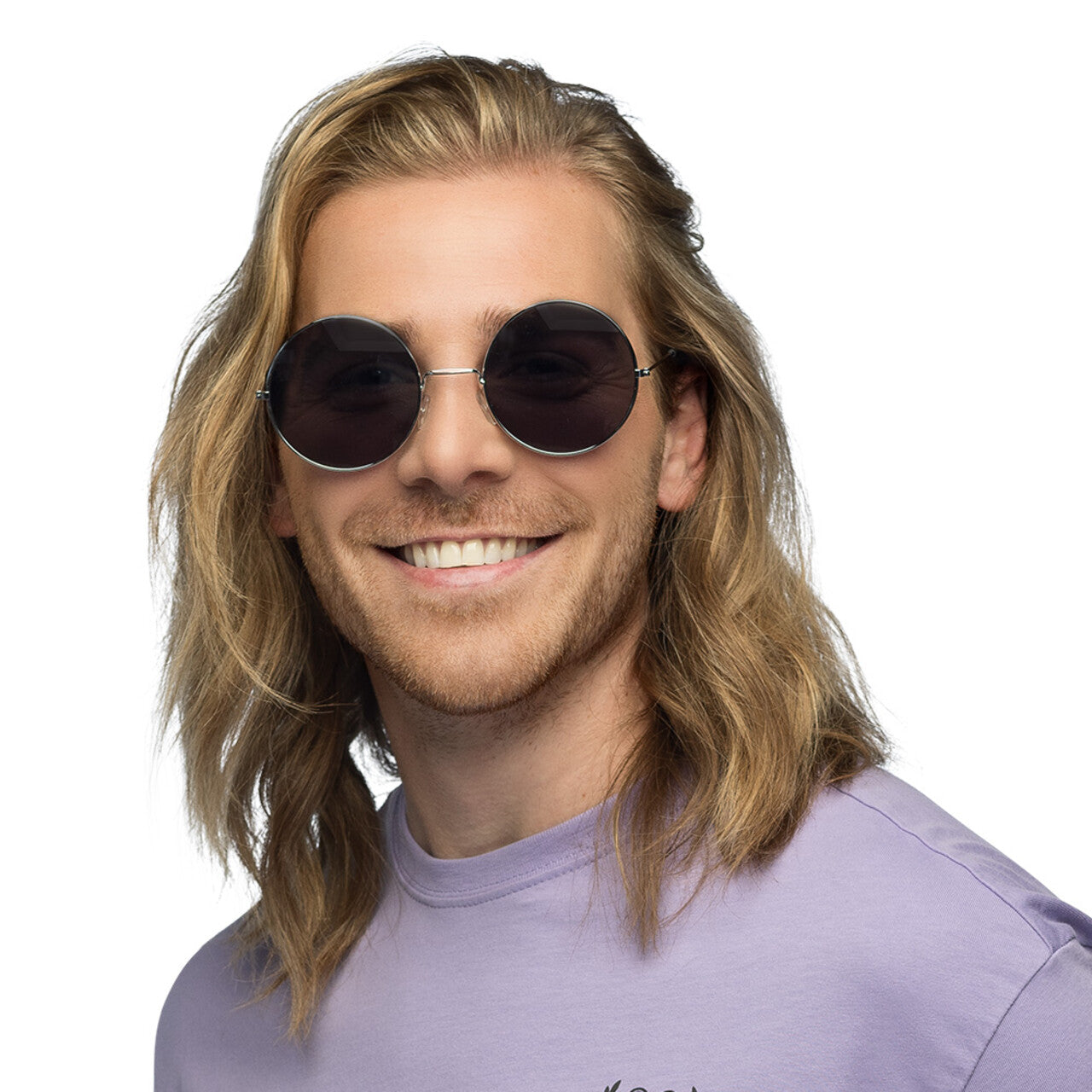 Op deze afbeelding zie je een Accessoires, van het merk Boland. Partybril Hippie XL Grijs