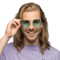 Partybril Hippie XL Groen