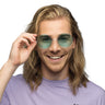 Partybril Hippie XL Groen