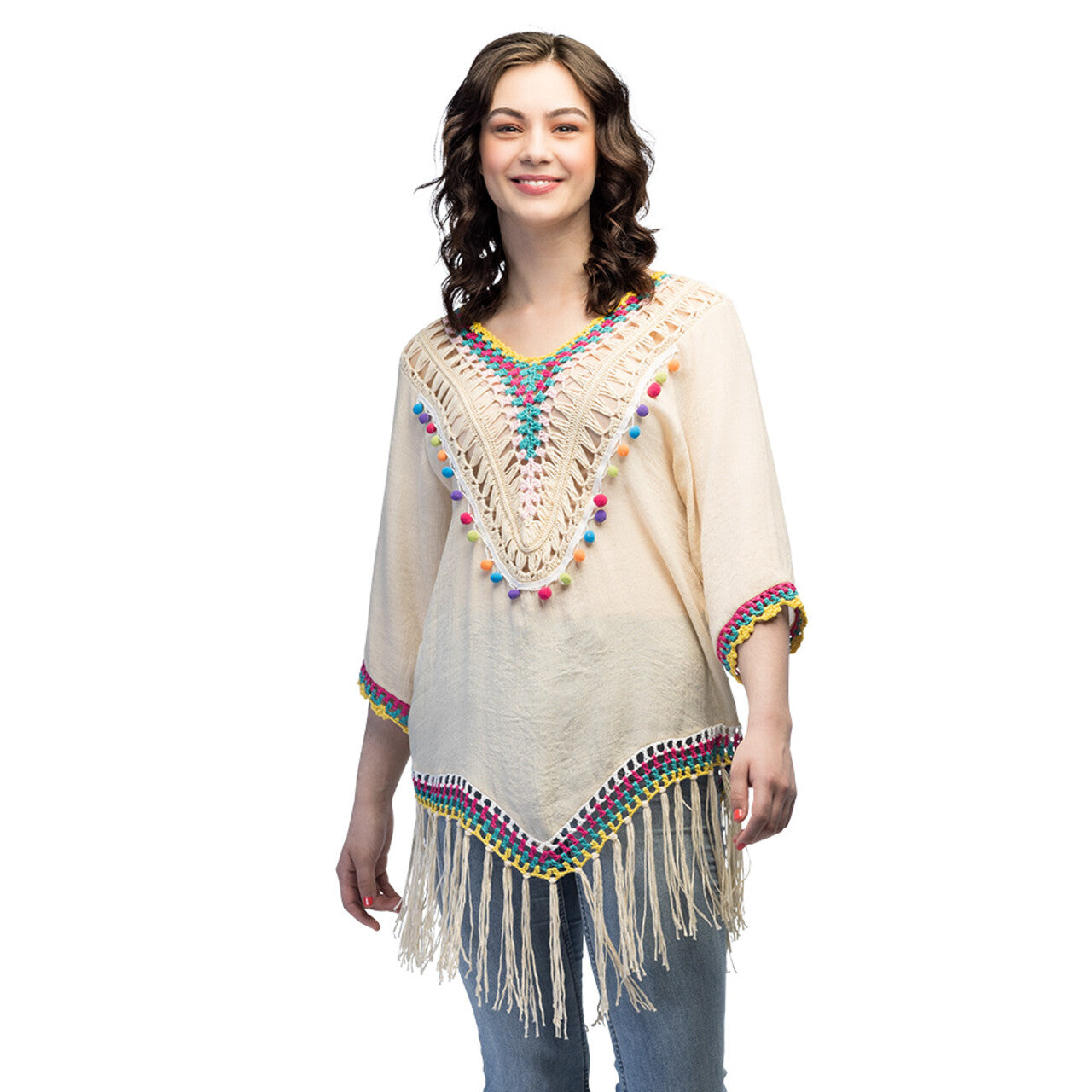 Op deze afbeelding zie je een Kostuums, van het merk Boland. Tuniek Xarraca (One Size) Vrouw Kostuum