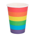 Set 8 Papieren Bekers Happy Regenboog