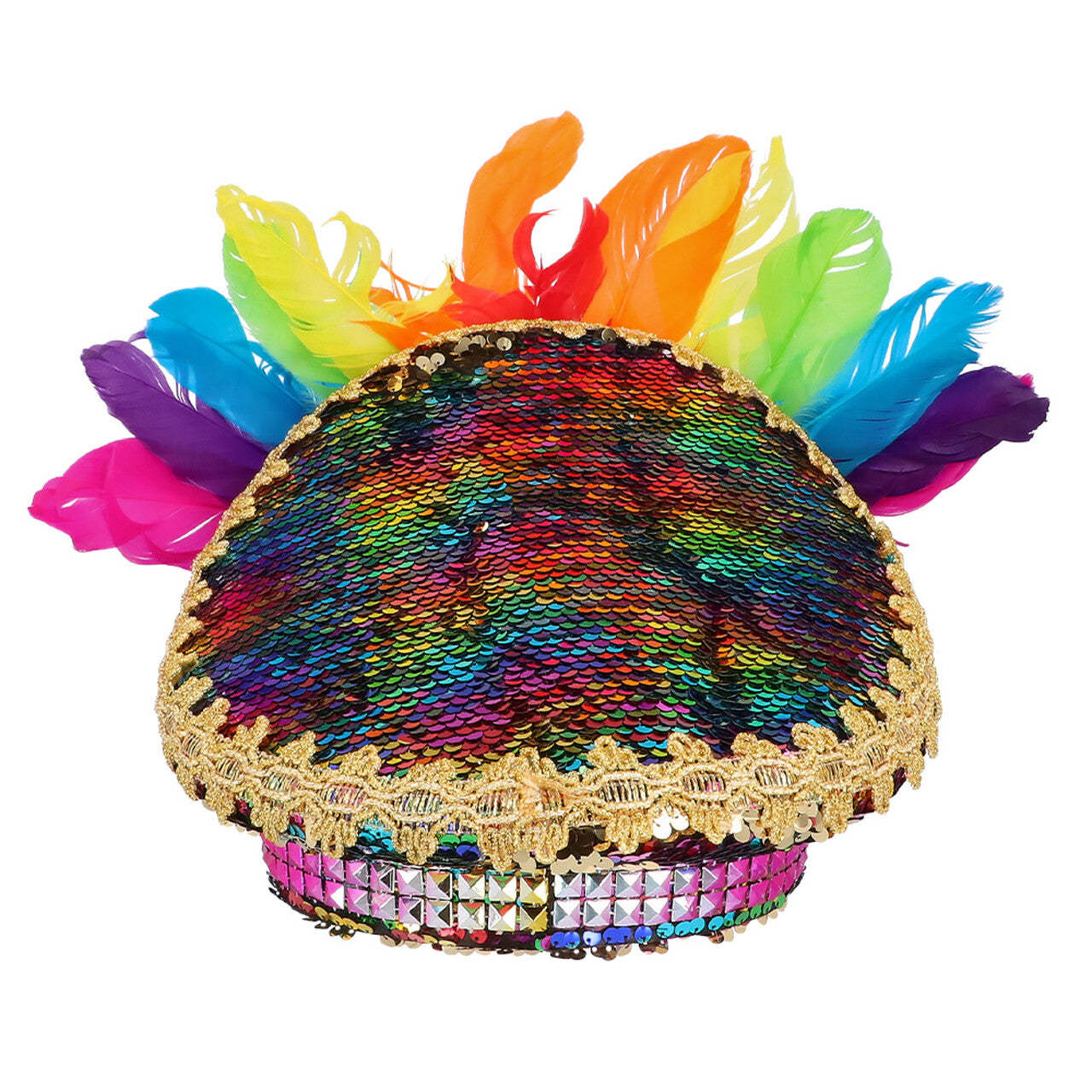 Op deze afbeelding zie je een Accessoires, van het merk Boland. Pet Shiny Rainbow Chief