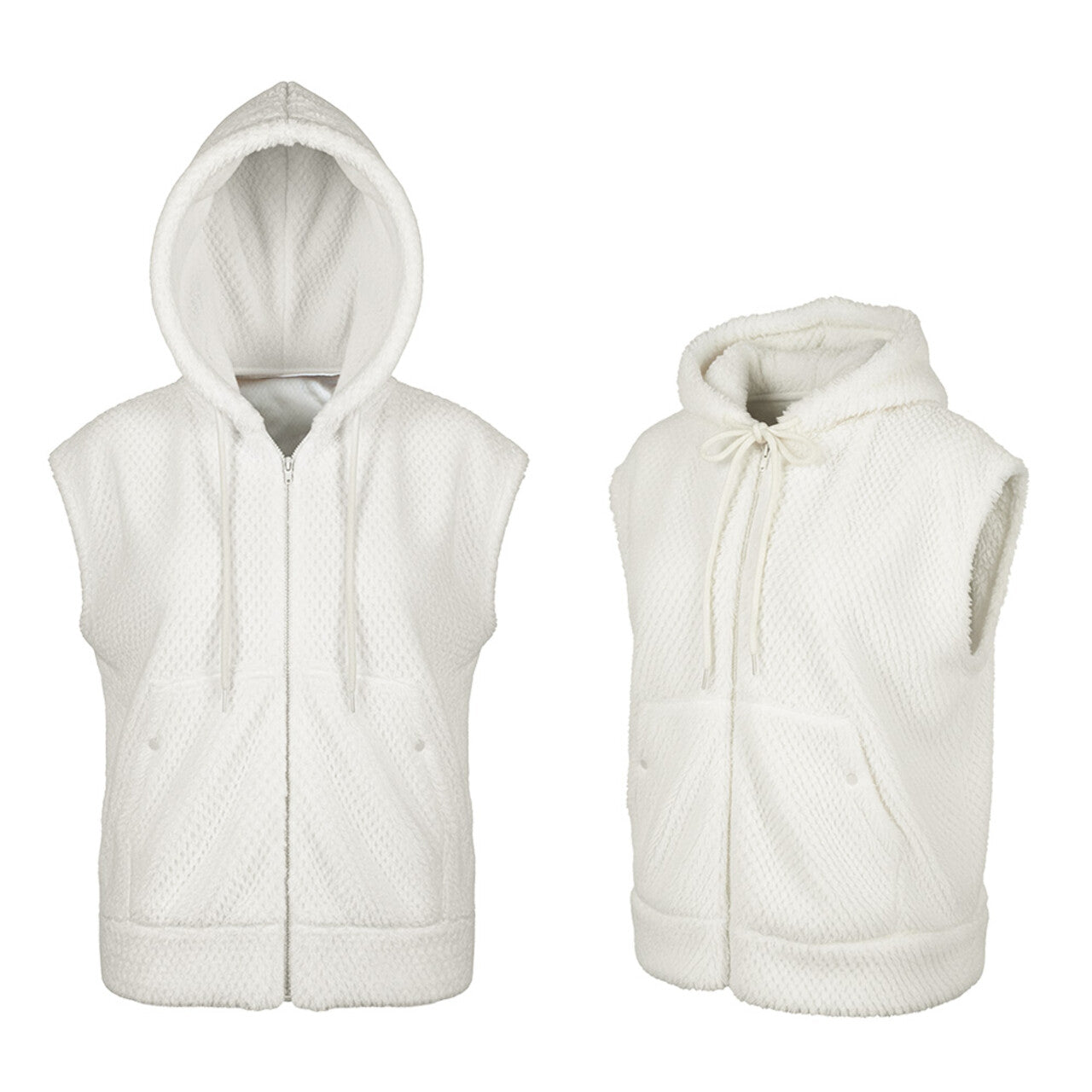 Op deze afbeelding zie je een Kostuums, van het merk Boland. Must Have Bodywarmer Fluffy Wit Vrouw