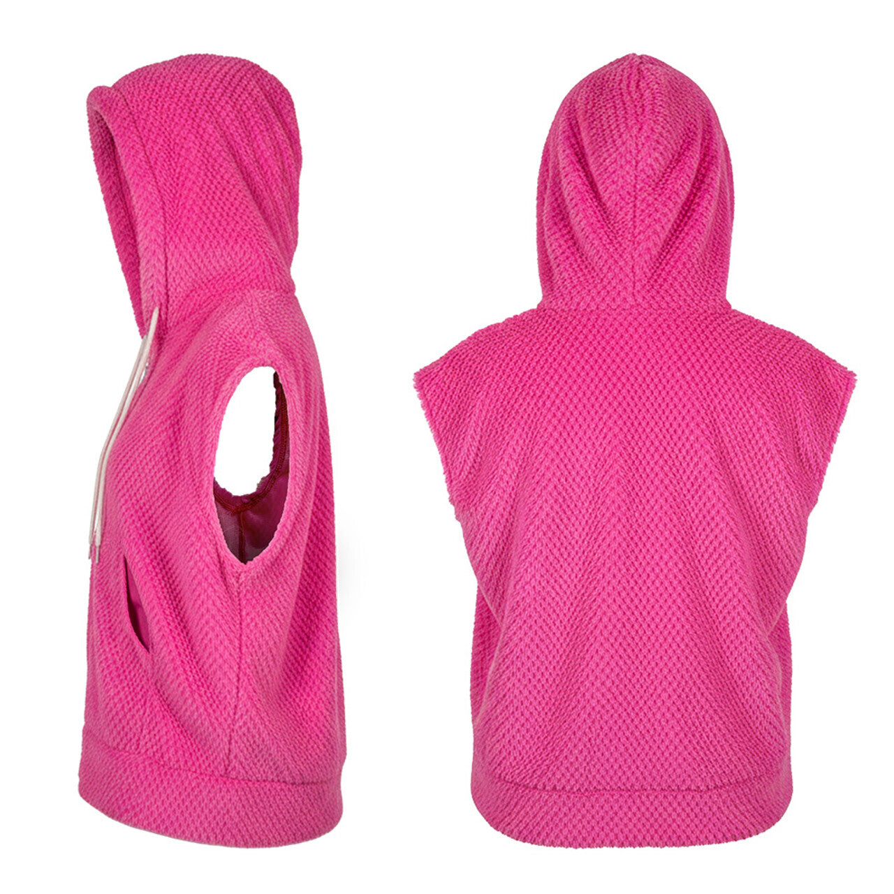 Op deze afbeelding zie je een Kostuums, van het merk Boland. Must Have Bodywarmer Fluffy Uv Neonroze Vrouw