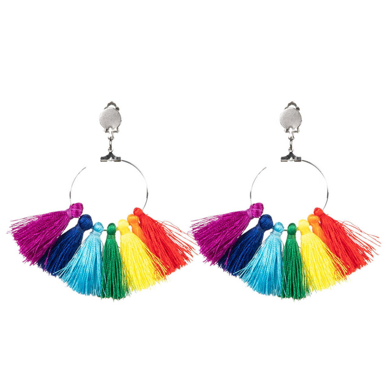 Op deze afbeelding zie je een Accessoires, van het merk Boland. Pride Kleuren Fiësta Oorbellen