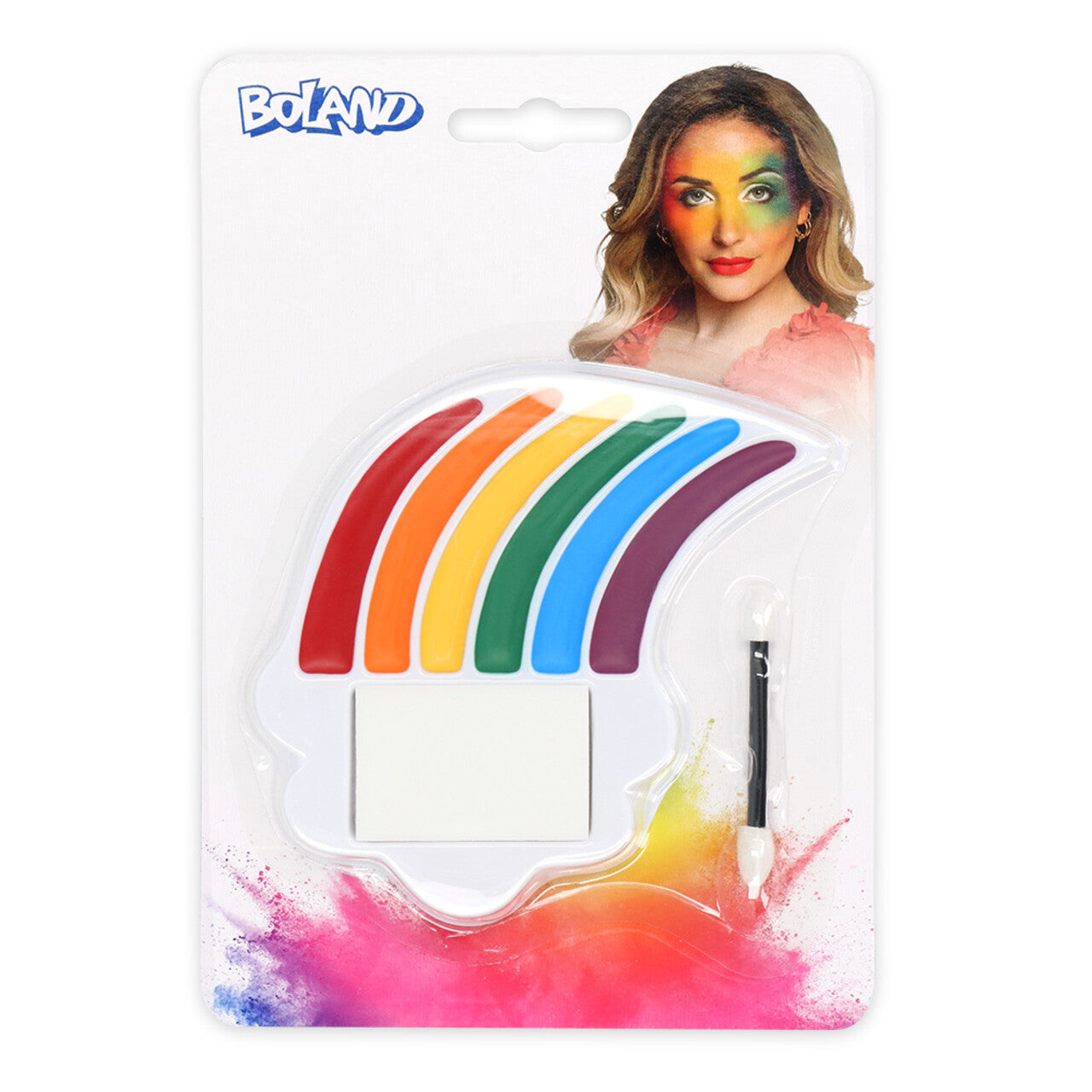 Op deze afbeelding zie je een Accessoires, van het merk Boland. Party Regenboog Schmink