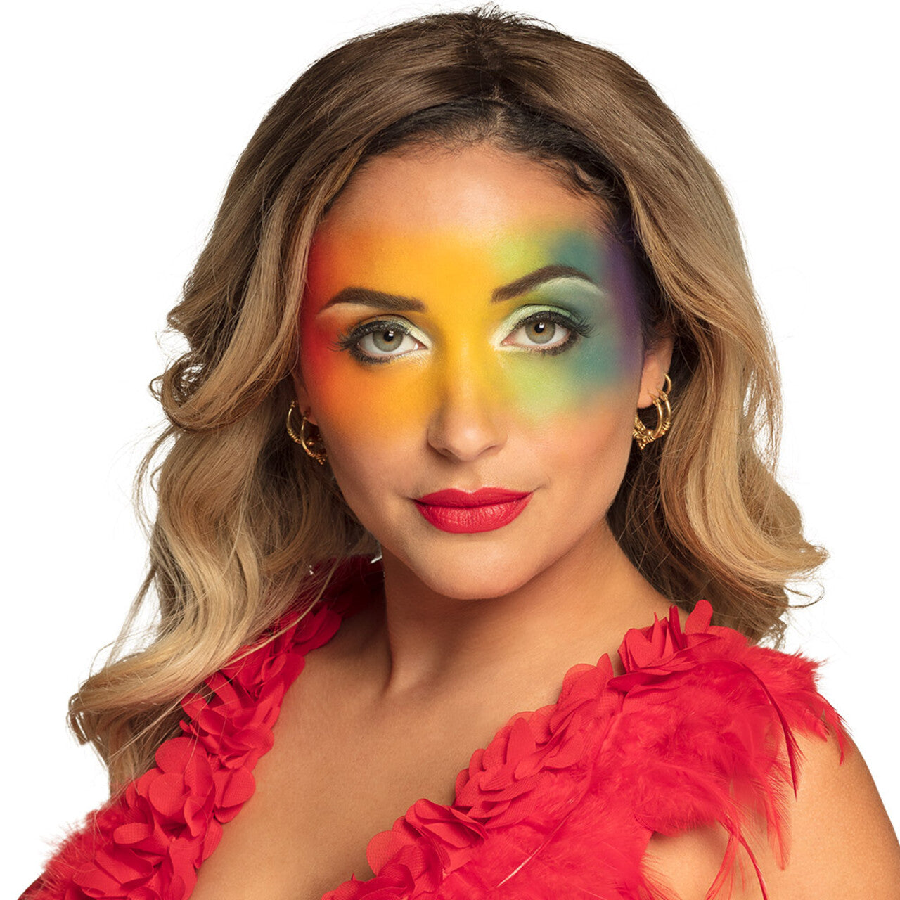 Op deze afbeelding zie je een Accessoires, van het merk Boland. Party Regenboog Schmink