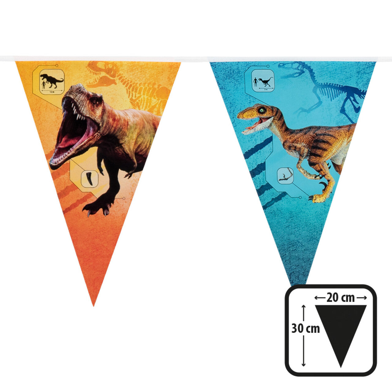 Op deze afbeelding zie je een Decoratie, van het merk Boland. Vlaggenlijn T-Rex Dino Feest