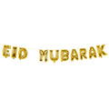 Folieballonslinger Ramadan Eid Mubarak Goud