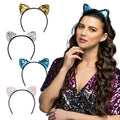 Diadeem Kat Sequins 4 Ass.