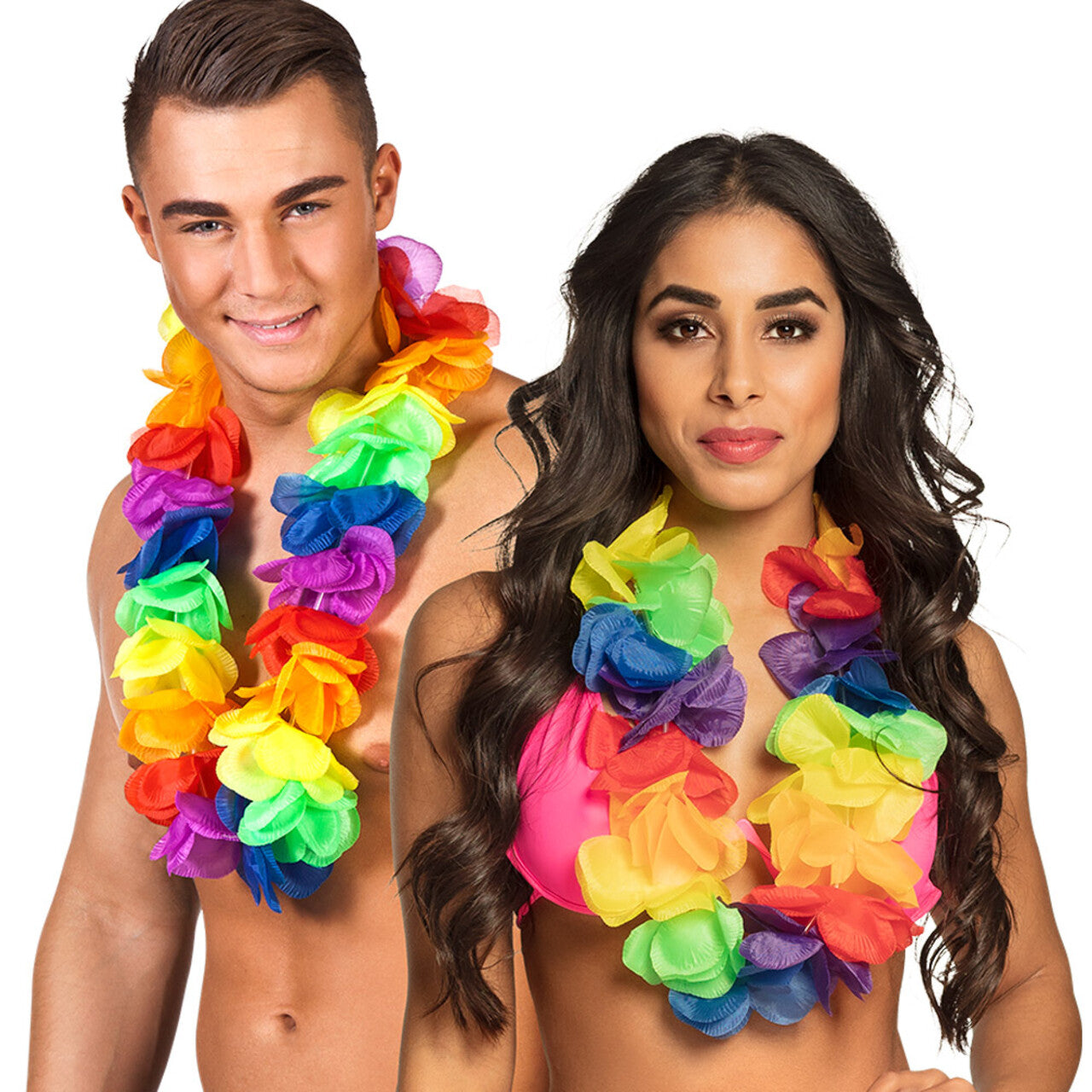 Op deze afbeelding zie je een Accessoires, van het merk Boland. Hawaïkrans Big Flowers Rainbow