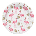 Satz 10 Papierteller Flamingo