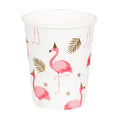 Satz 10 Papierbecher Flamingo