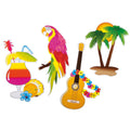 Set 4 Kartonnen Decoraties Vibing Op Hawaii