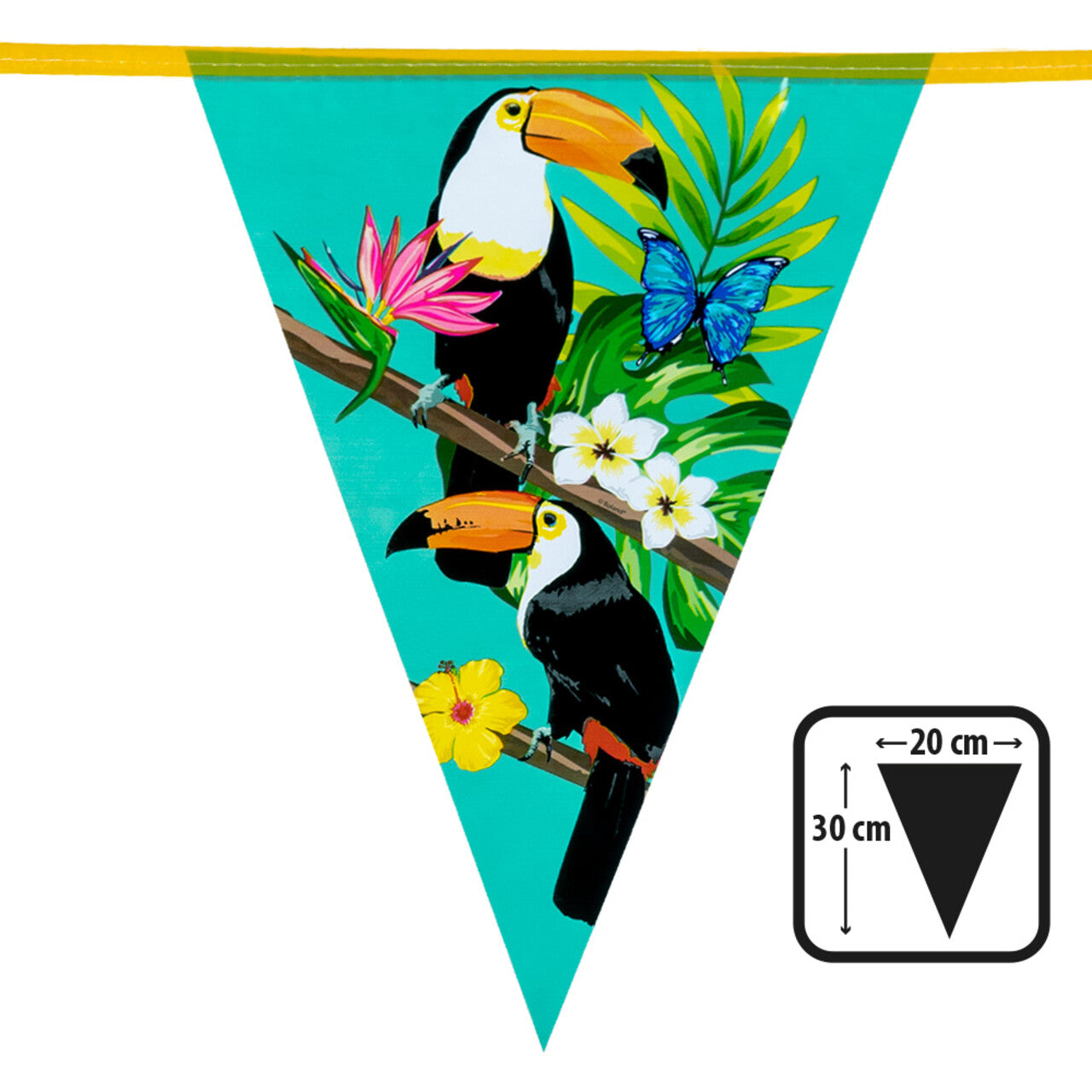 Op deze afbeelding zie je een Decoratie, van het merk Boland. Vlaggenlijn Tropical Toekan
