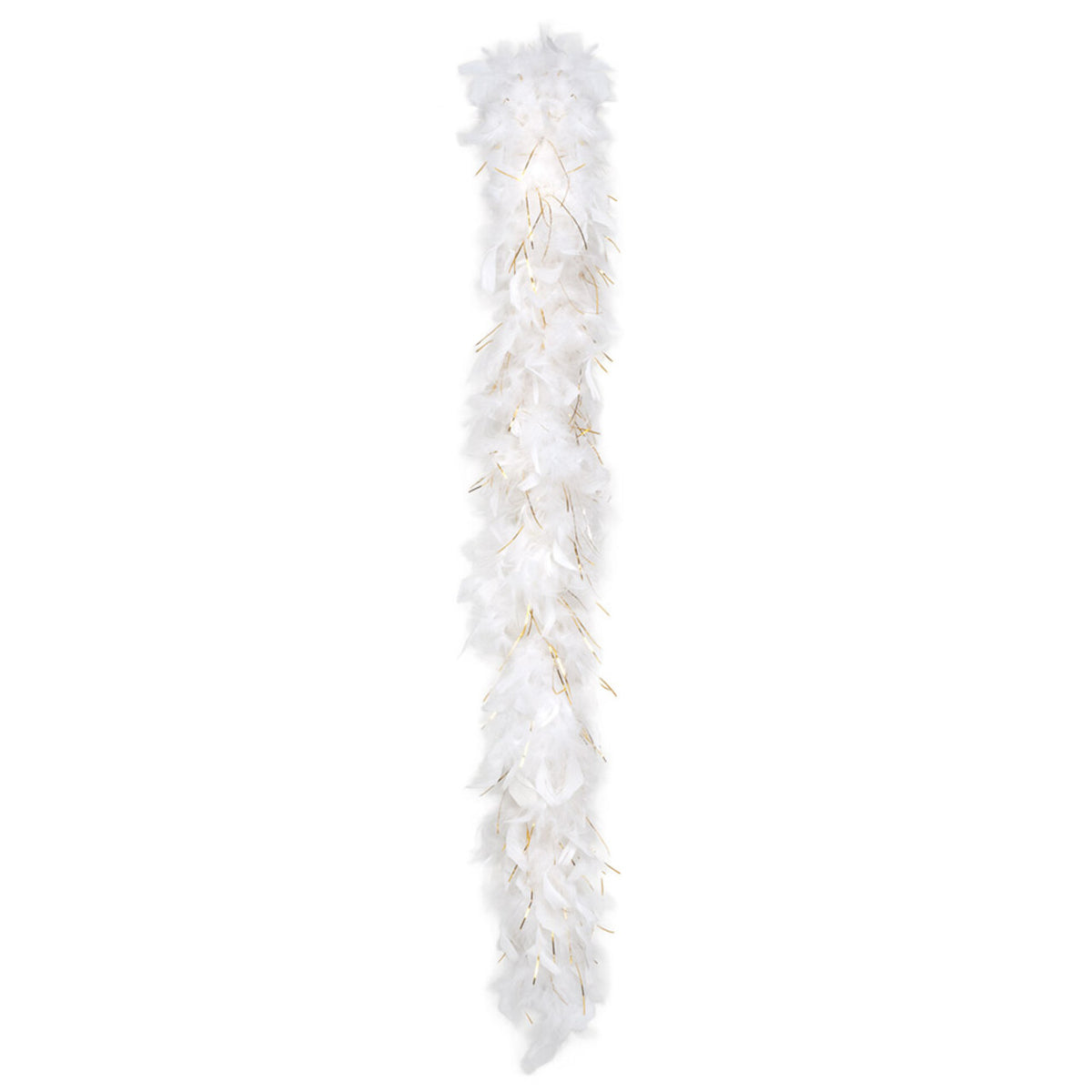 Op deze afbeelding zie je een Accessoires, van het merk Boland. Boa Glamour Wit Met Goud