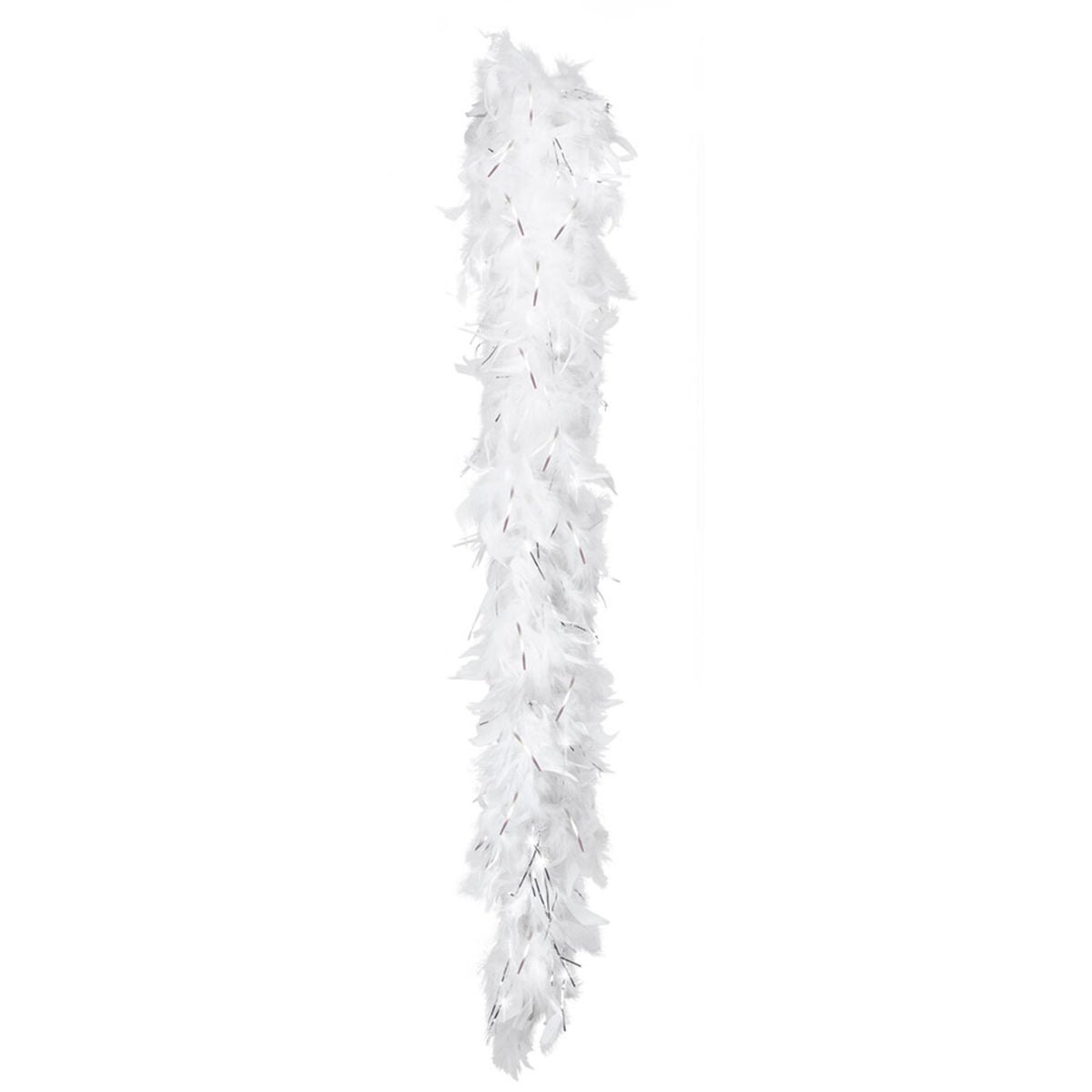 Op deze afbeelding zie je een Accessoires, van het merk Boland. Boa Glamour Wit Met Zilver