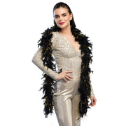 Op deze afbeelding zie je een Accessoires, van het merk Boland. Boa Glamour Zwart Met Goud