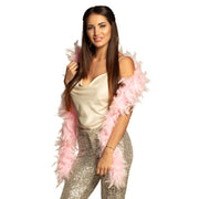 Op deze afbeelding zie je een Accessoires, van het merk Boland. Boa Lichtroze Material Girl
