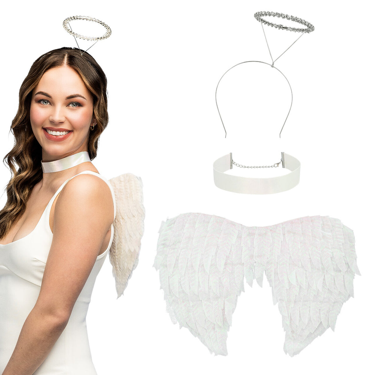Op deze afbeelding zie je een Accessoires, van het merk Boland. Engelenset Gabriella Wit