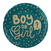 Op deze afbeelding zie je een Decoratie, van het merk Boland. Bordjes Boy Or Girl Gender Party