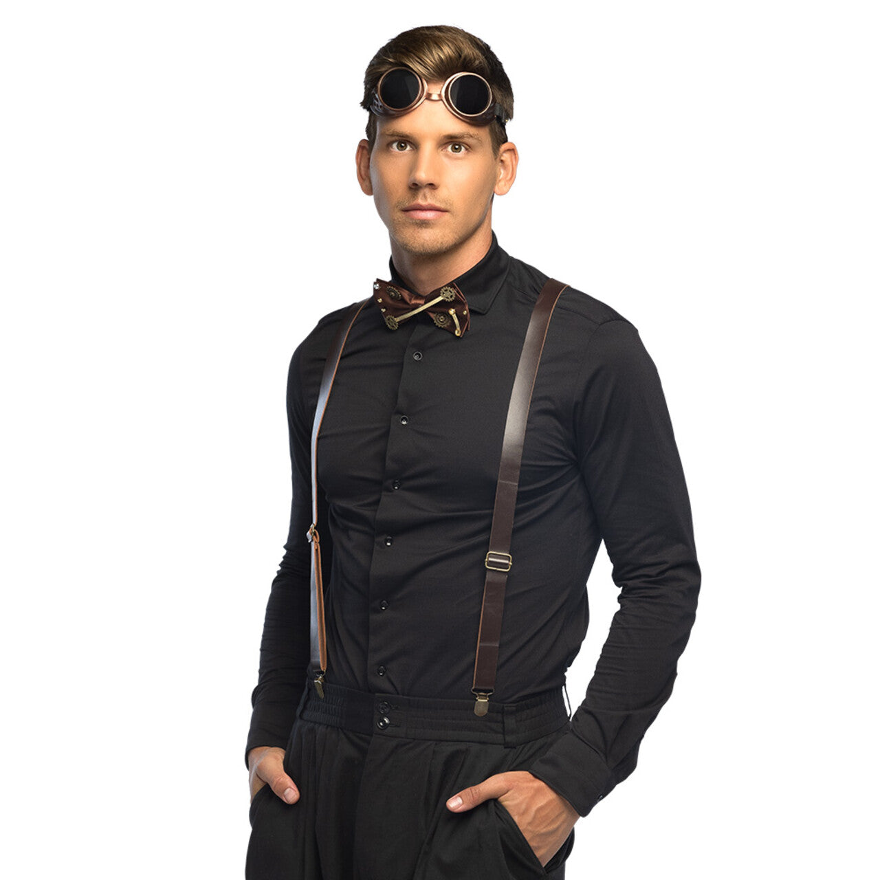 Op deze afbeelding zie je een Accessoires, van het merk Boland. Volle Druk Vooruit Steampunk Set
