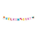 Kartonnen Letterslinger welkom Sint (1,5 M)
