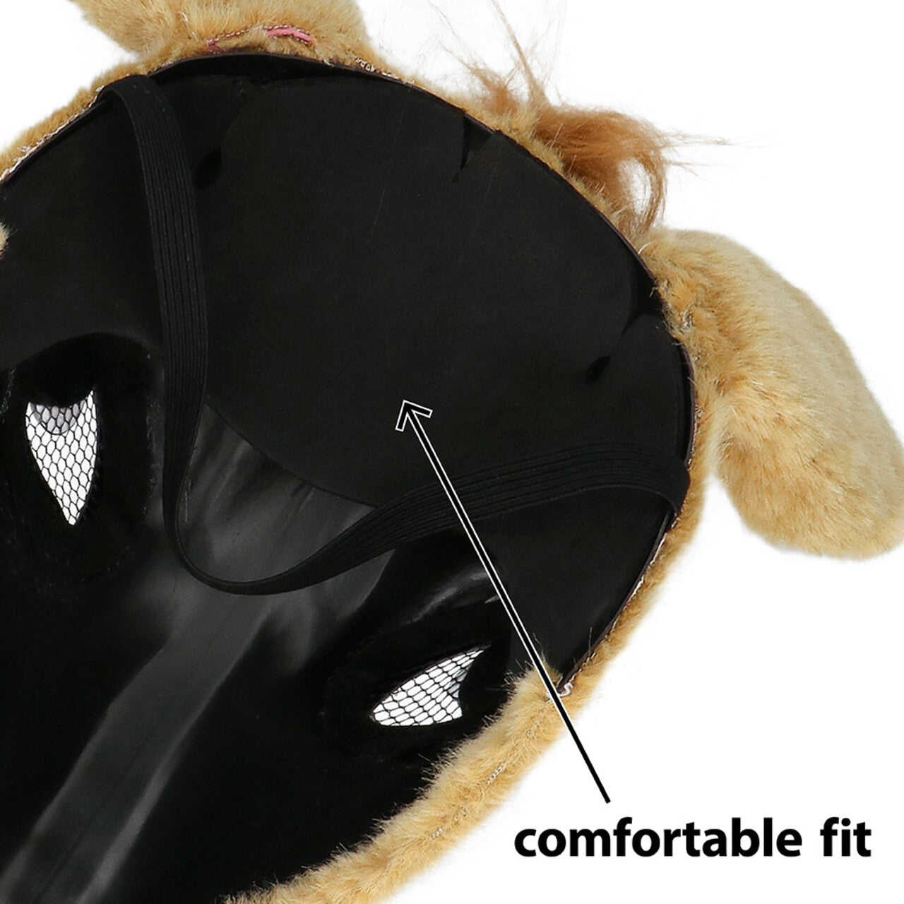 Op deze afbeelding zie je een Accessoires, van het merk Boland. Pluchen Halfmasker Palomino Paard
