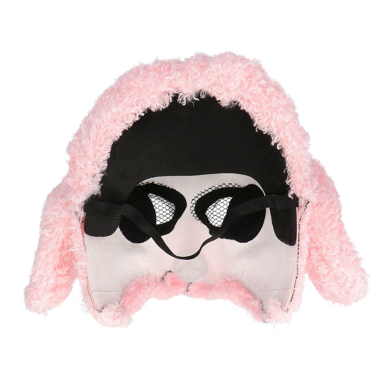 Op deze afbeelding zie je een Accessoires, van het merk Boland. Pluchen Halfmasker Roze Zachte Poedel