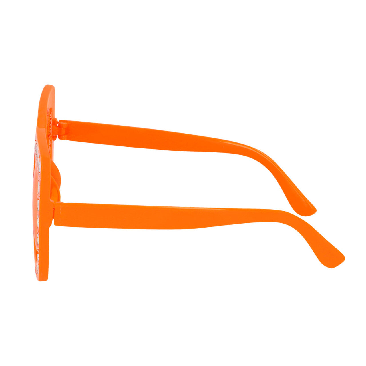 Op deze afbeelding zie je een Accessoires, van het merk Boland. Grote Partybril Bling Bling Oranje Met Strass