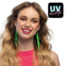 Paire De Boucles Doreilles Flash Vert Néon Uv
