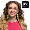 Paire De Boucles Doreilles éclair Néon Jaune Uv