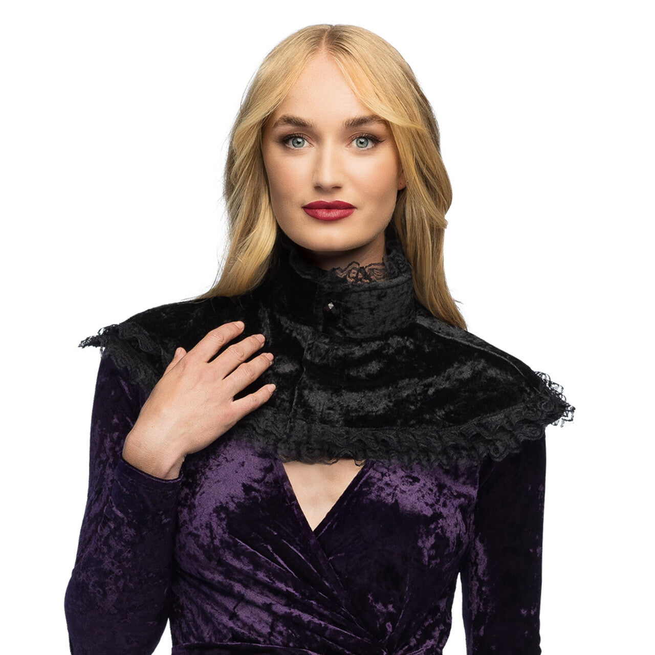 Op deze afbeelding zie je een Accessoires, van het merk Boland. Black Widow Cape Carmilla