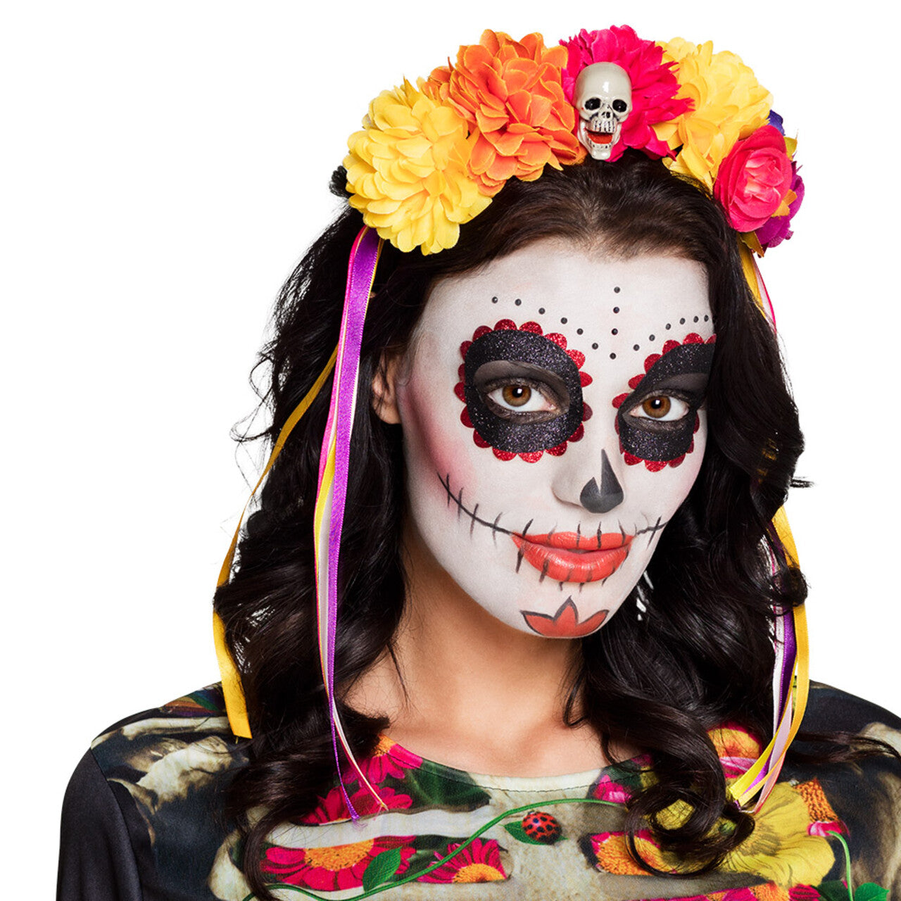 Op deze afbeelding zie je een Accessoires, van het merk Boland. Hoofdband La Pelona Lady Of The Dead