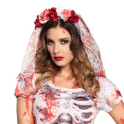 Op deze afbeelding zie je een Accessoires, van het merk Boland. Hoofdband Met Bloedsluier Horror Bride
