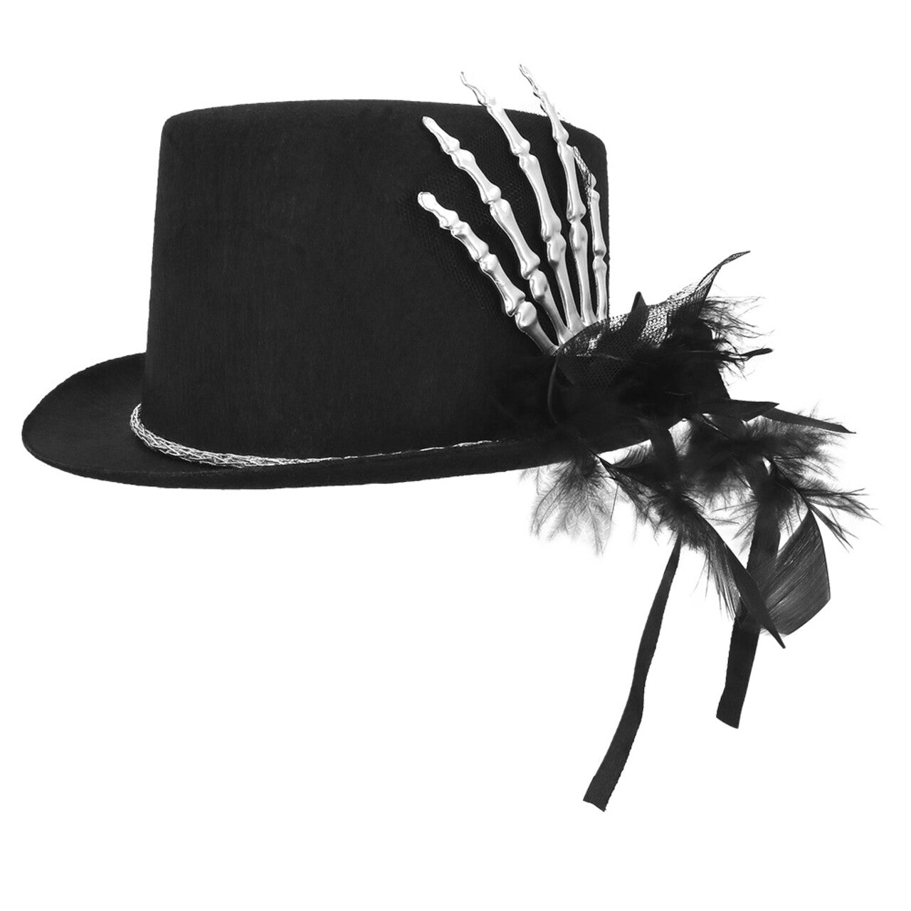 Op deze afbeelding zie je een Accessoires, van het merk Boland. Hoed Halloween Silver Claw