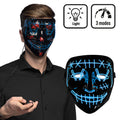 Led-Maske Lightning Killer Smile Blau