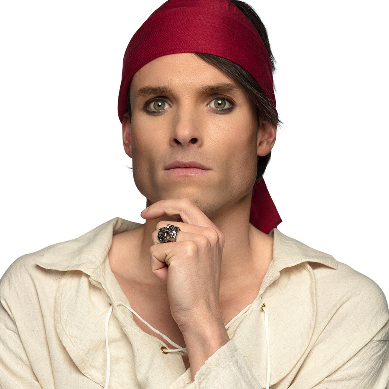 Op deze afbeelding zie je een Accessoires, van het merk Boland. Ring Mean Skull Face