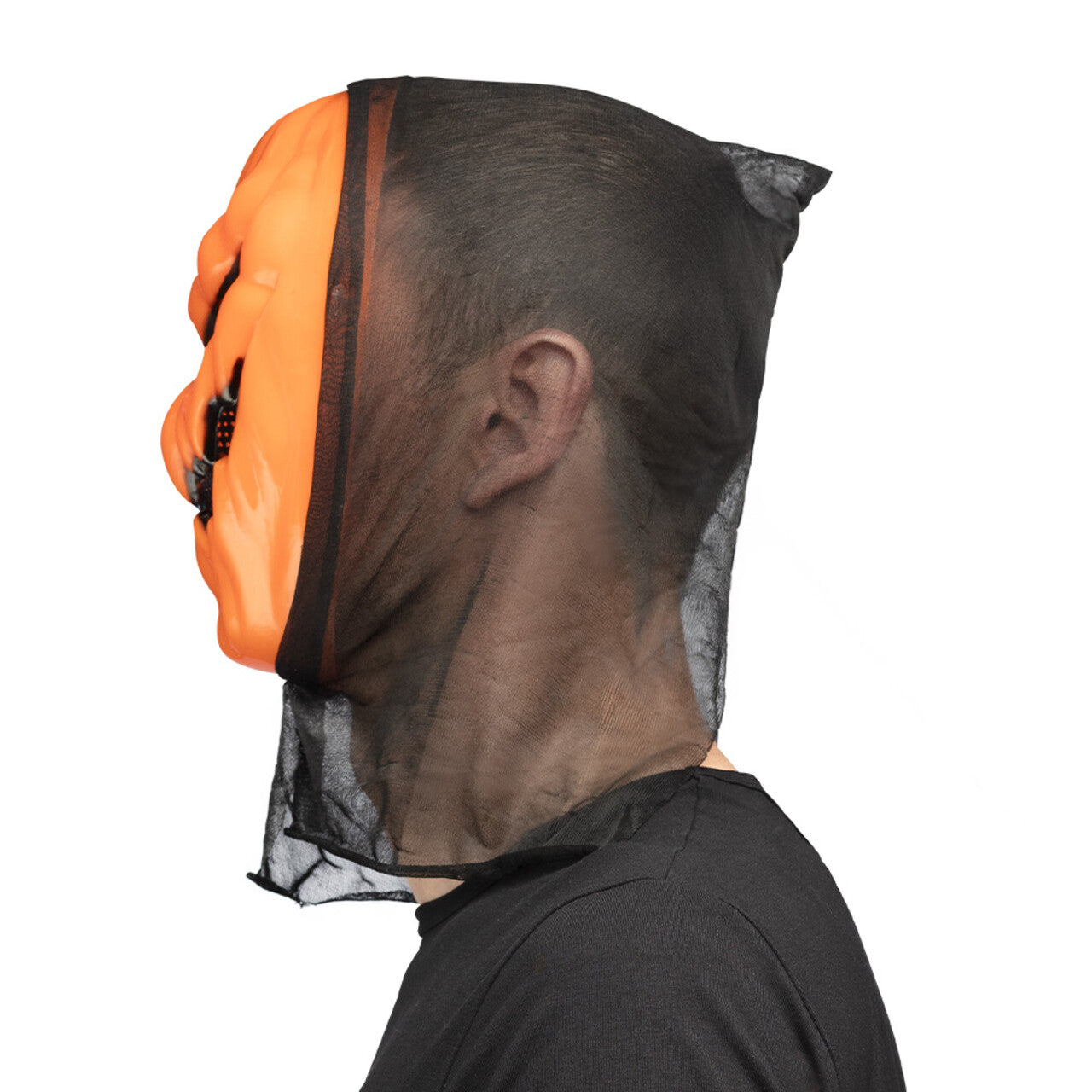 Op deze afbeelding zie je een Accessoires, van het merk Boland. Masker Creepy Pompoen Met Kap