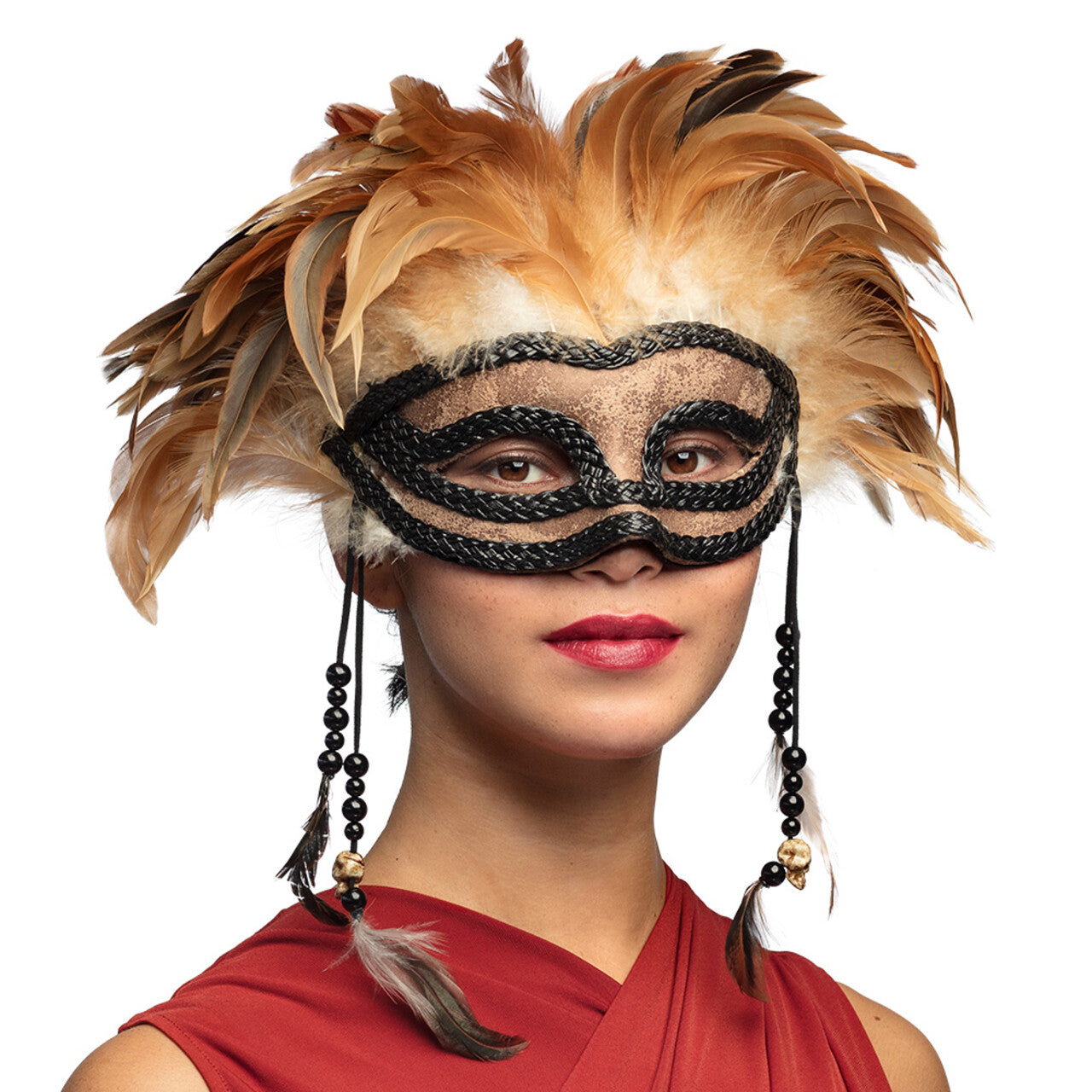 Op deze afbeelding zie je een Accessoires, van het merk Boland. Halfmasker Voodoo Venetië