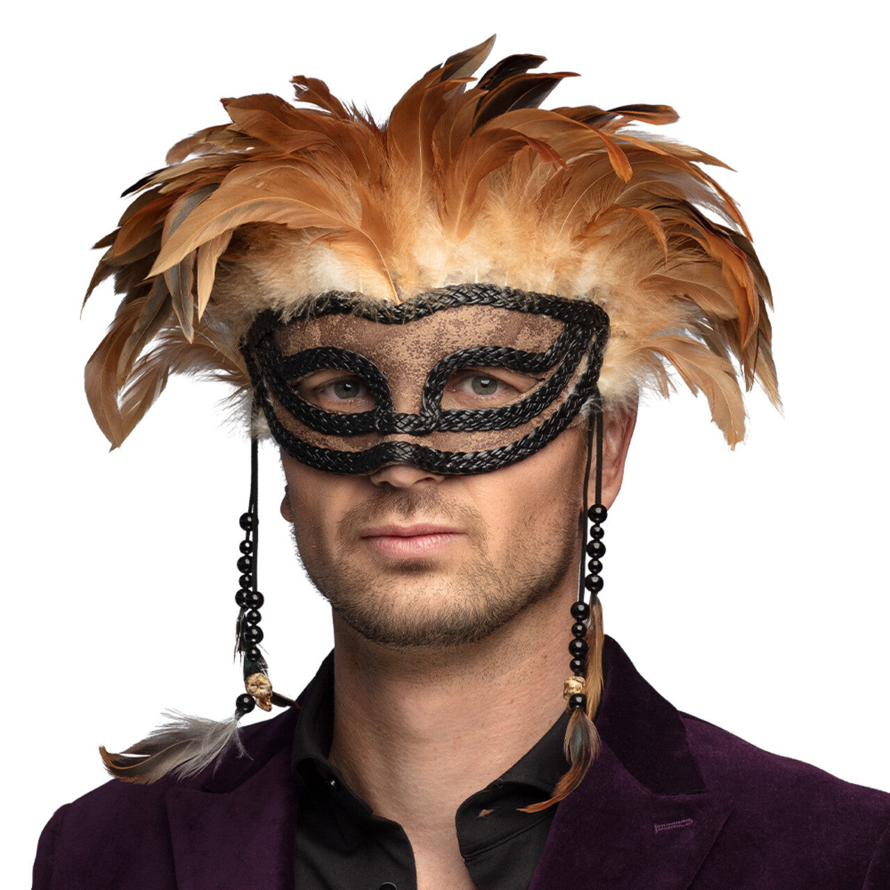 Op deze afbeelding zie je een Accessoires, van het merk Boland. Halfmasker Voodoo Venetië