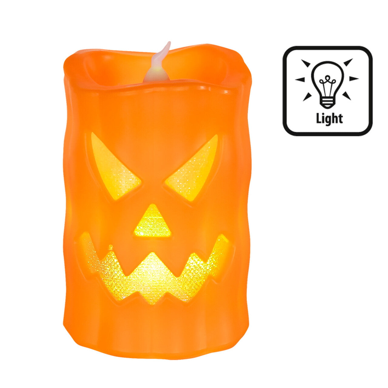 Op deze afbeelding zie je een Decoratie, van het merk Boland. Ledlicht Kaars Pompoen Glow