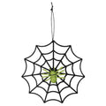 Spinnenweb Met Groene Glitterspin