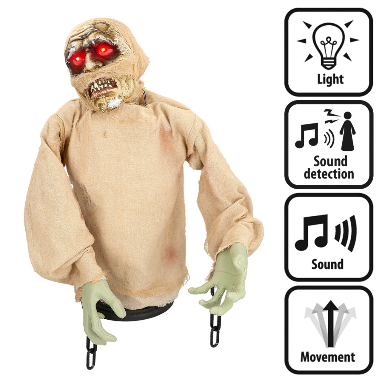 Op deze afbeelding zie je een Decoratie, van het merk Boland. Screaming Mummy Decoratiepop