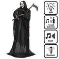 Décoration Debout Faucheur Macabre Avec Lumière Et Son