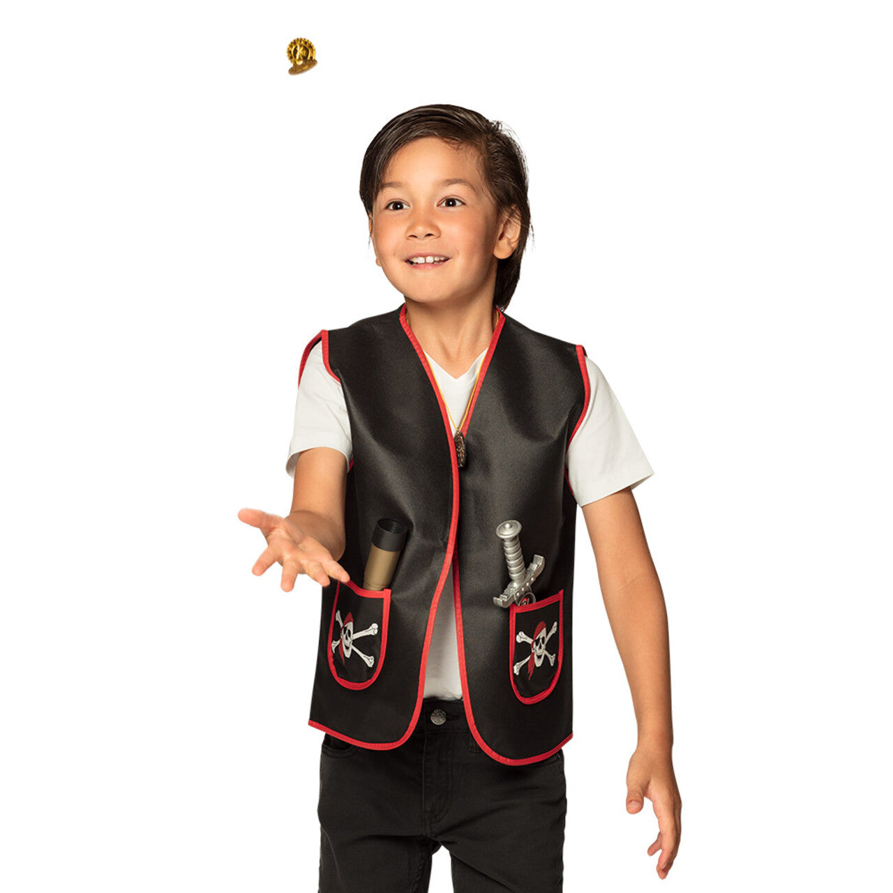 Op deze afbeelding zie je een Accessoires, van het merk Boland. Set Piraat Thomas Windvlaag