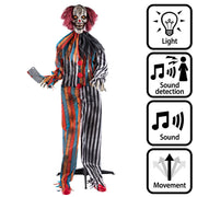 Op deze afbeelding zie je een Decoratie, van het merk Boland. Staande Decoratie Super Evil Clown Butcher