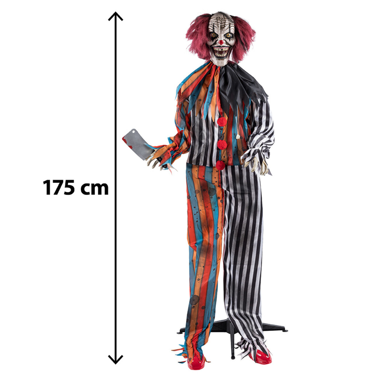 Op deze afbeelding zie je een Decoratie, van het merk Boland. Staande Decoratie Super Evil Clown Butcher