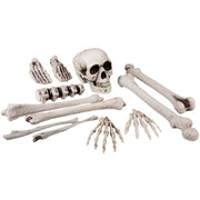Op deze afbeelding zie je een Decoratie, van het merk Boland. Set 12 Stuks Doodshoofd En Beenderen