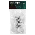 Toile Daraignée Blanche 20 G Avec 3 Araignées